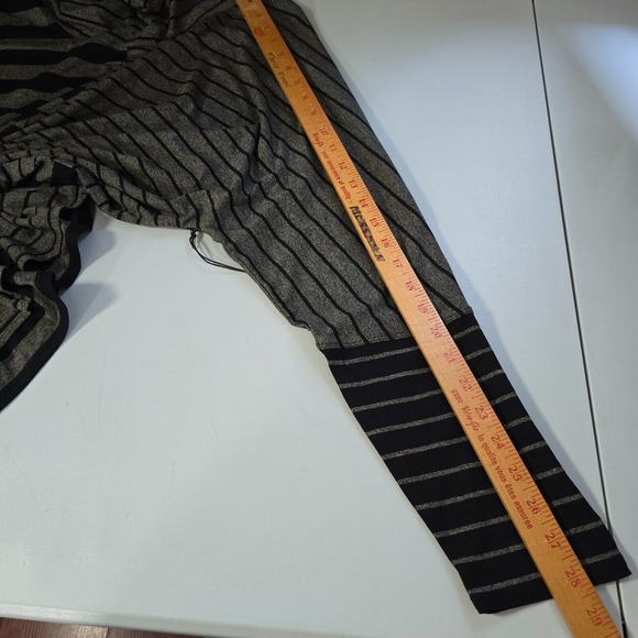 Liv‎ by Habitat Womens Sweater XL Gray Black Striped Cowl Neck Stretch - Picture 11 of 13